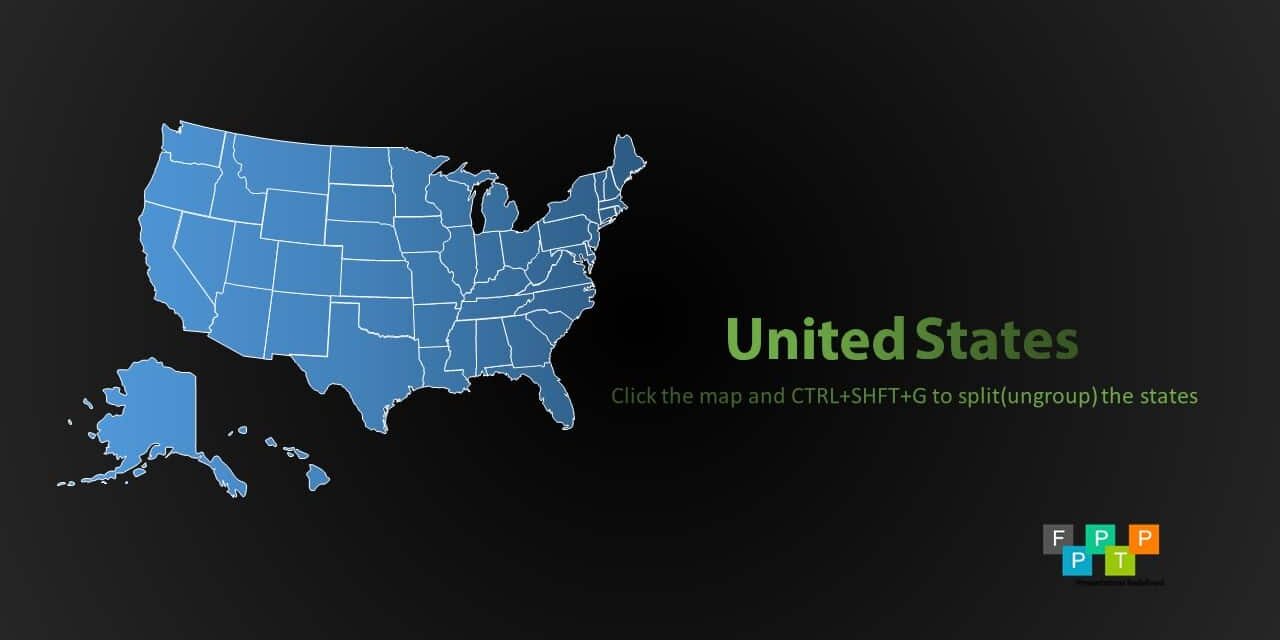 Download United States Map For Powerpoint Download Free