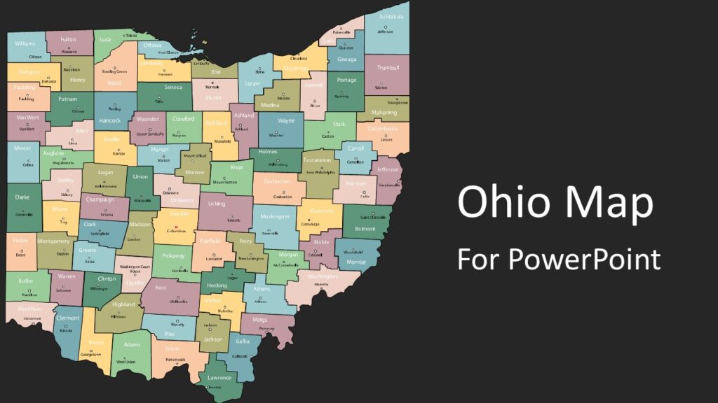 Ohio Map for PowerPoint